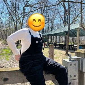 Lucy & Yak Original Dungaree: ORGANIC CORDUROY - Black